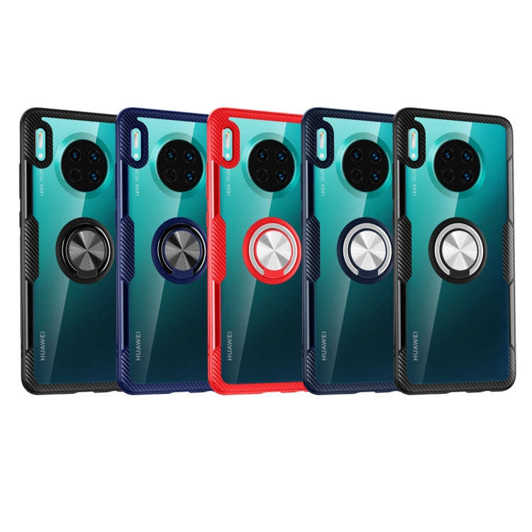 Shockproof TPU + Acrylic Protective Case with Metal Ring Holder, For Huawei Mate 30, For Huawei M...
