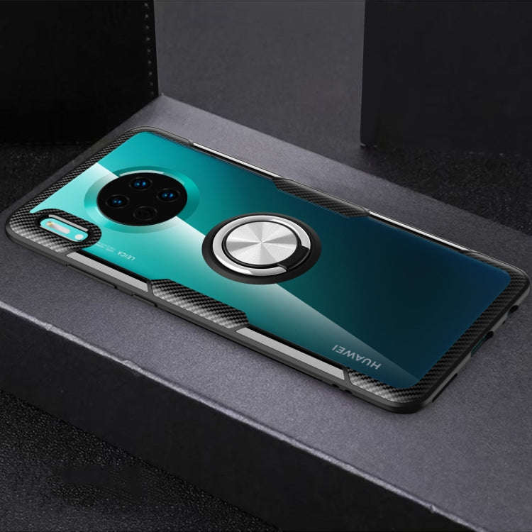 Shockproof TPU + Acrylic Protective Case with Metal Ring Holder, For Huawei Mate 30, For Huawei M...