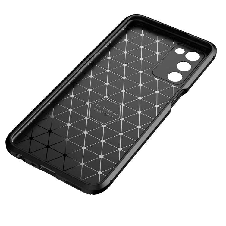 Carbon Fiber Texture Shockproof TPU Case, For OPPO A55 5G