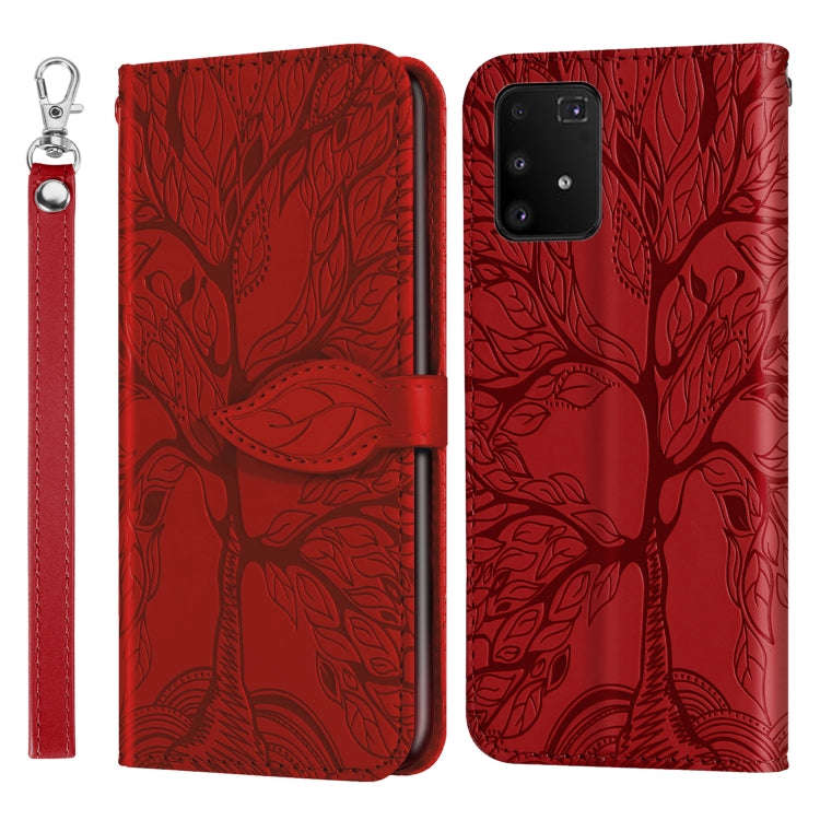 Life of Tree Embossing Pattern Horizontal Flip Leather Case with Holder & Card Slot & Wallet & Ph...