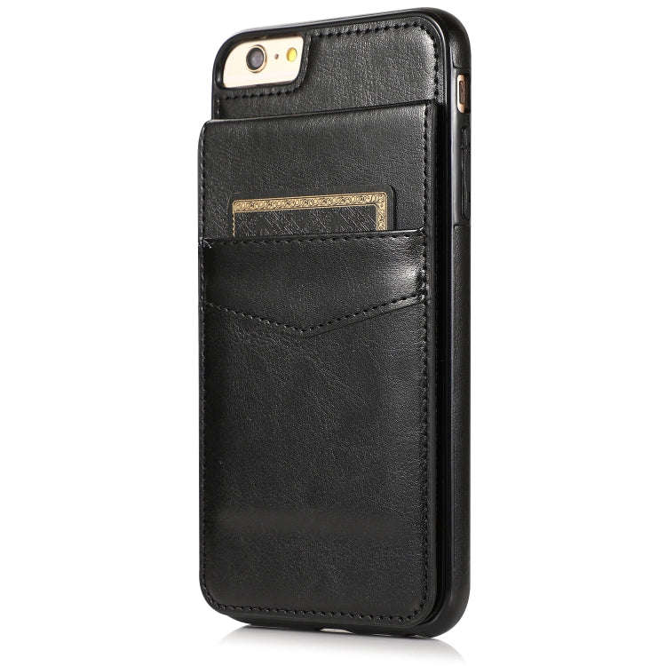 Solid Color PC + TPU Protective Case with Holder & Card Slots, For iPhone 6, For iPhone 6 Plus, F...