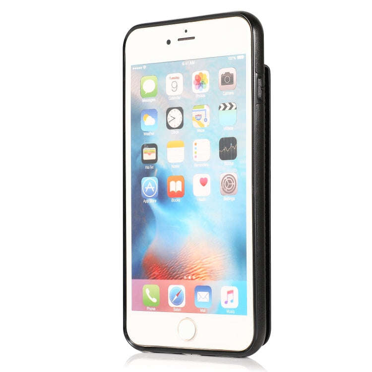 Solid Color PC + TPU Protective Case with Holder & Card Slots, For iPhone 6, For iPhone 6 Plus, F...