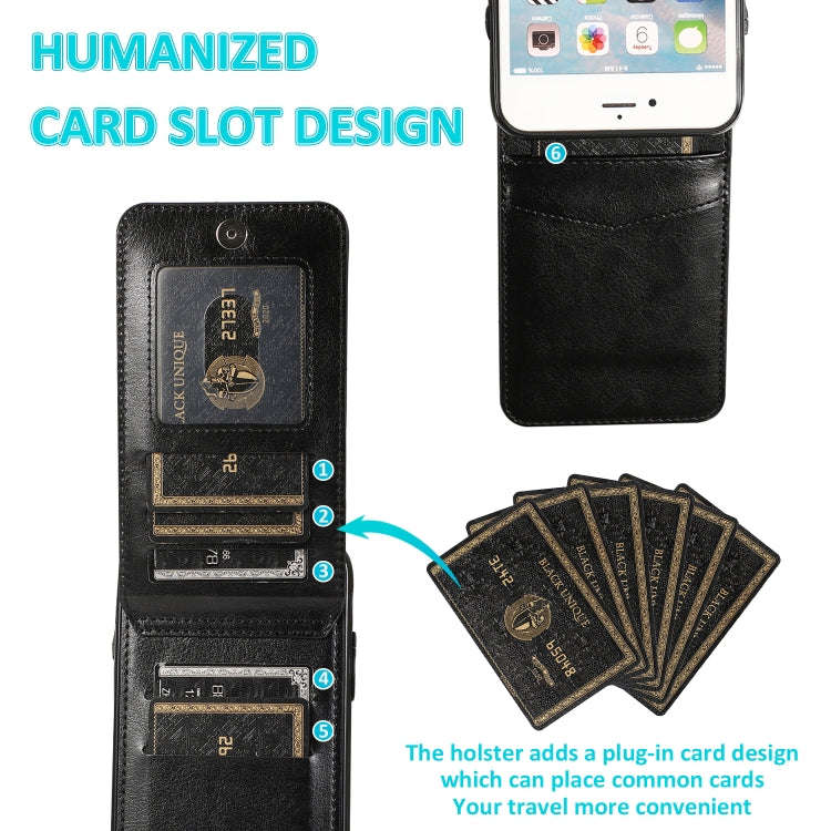 Solid Color PC + TPU Protective Case with Holder & Card Slots, For iPhone 6, For iPhone 6 Plus, F...