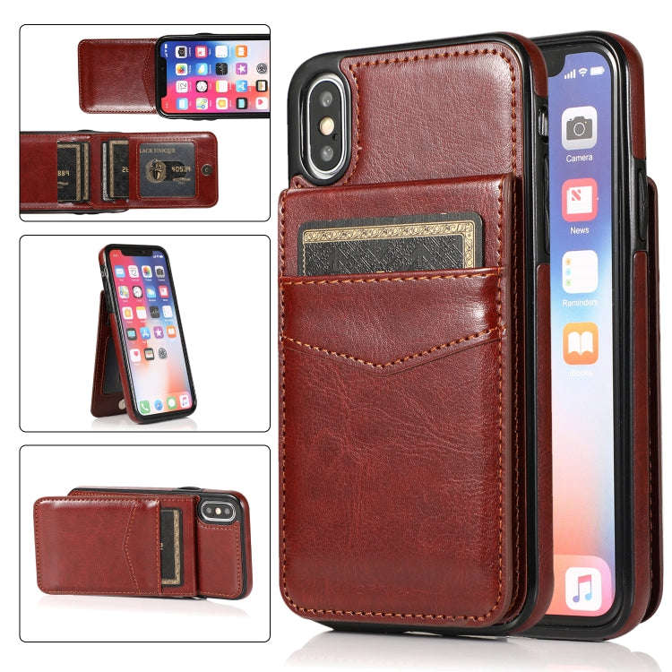 Solid Color PC + TPU Protective Case with Holder & Card Slots, For iPhone 6, For iPhone 6 Plus, F...