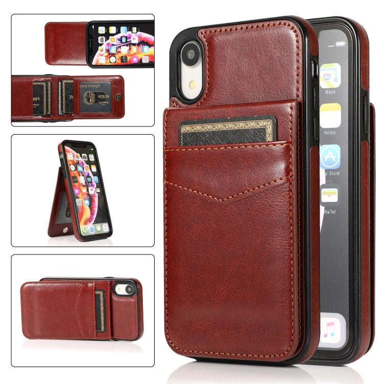 Solid Color PC + TPU Protective Case with Holder & Card Slots, For iPhone 6, For iPhone 6 Plus, F...