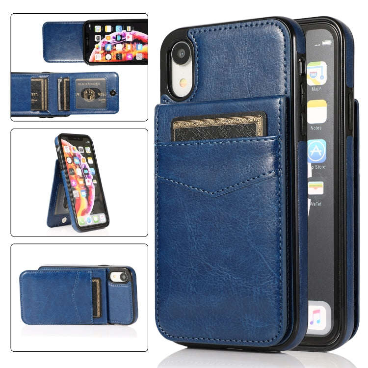 Solid Color PC + TPU Protective Case with Holder & Card Slots, For iPhone 6, For iPhone 6 Plus, F...