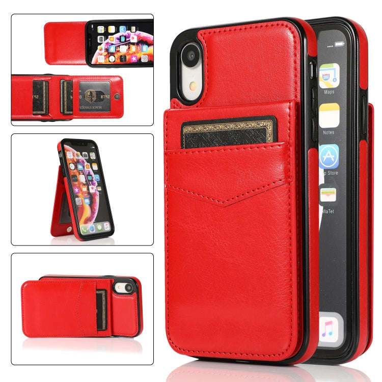 Solid Color PC + TPU Protective Case with Holder & Card Slots, For iPhone 6, For iPhone 6 Plus, F...