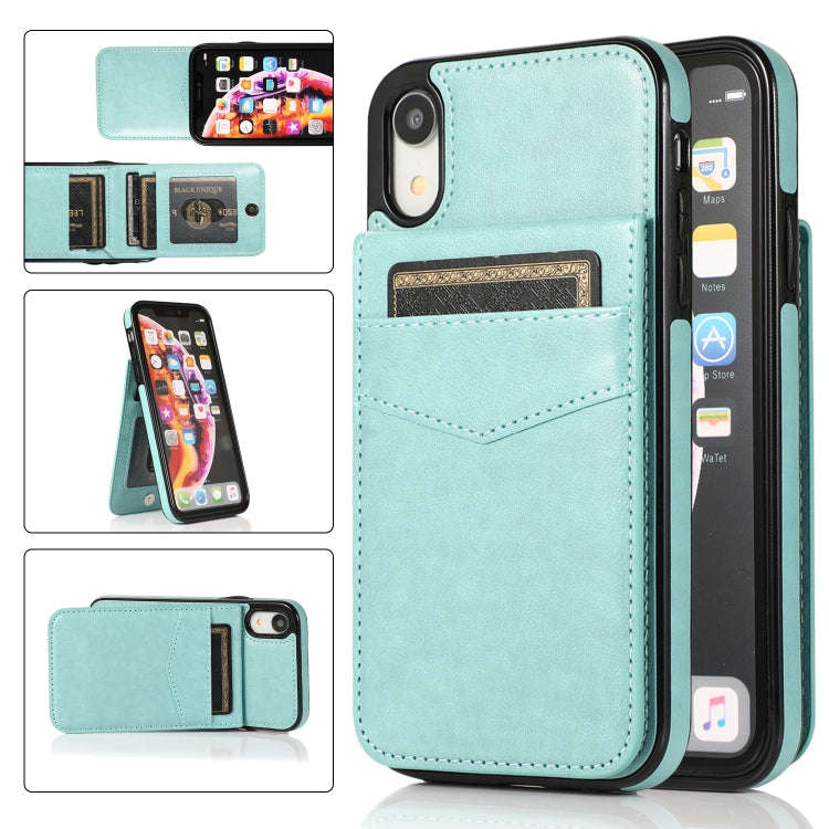 Solid Color PC + TPU Protective Case with Holder & Card Slots, For iPhone 6, For iPhone 6 Plus, F...