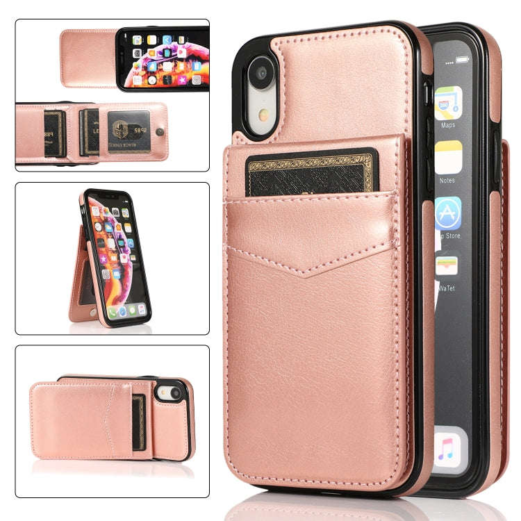 Solid Color PC + TPU Protective Case with Holder & Card Slots, For iPhone 6, For iPhone 6 Plus, F...