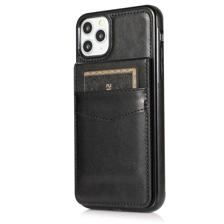 Solid Color PC + TPU Protective Case with Holder & Card Slots, For iPhone 11 Pro Max, For iPhone ...