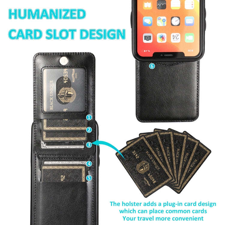 Solid Color PC + TPU Protective Case with Holder & Card Slots, For iPhone 11 Pro Max, For iPhone ...