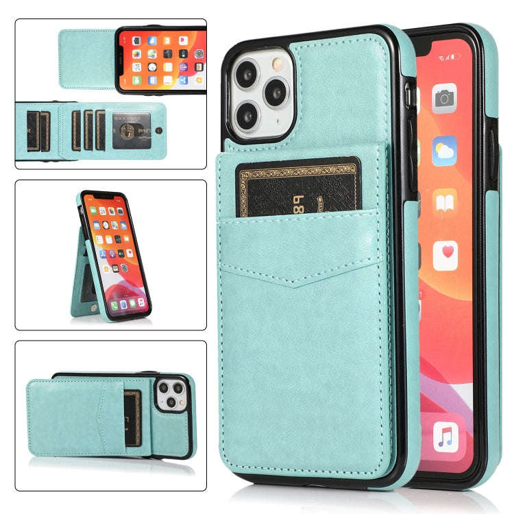 Solid Color PC + TPU Protective Case with Holder & Card Slots, For iPhone 11 Pro Max, For iPhone ...