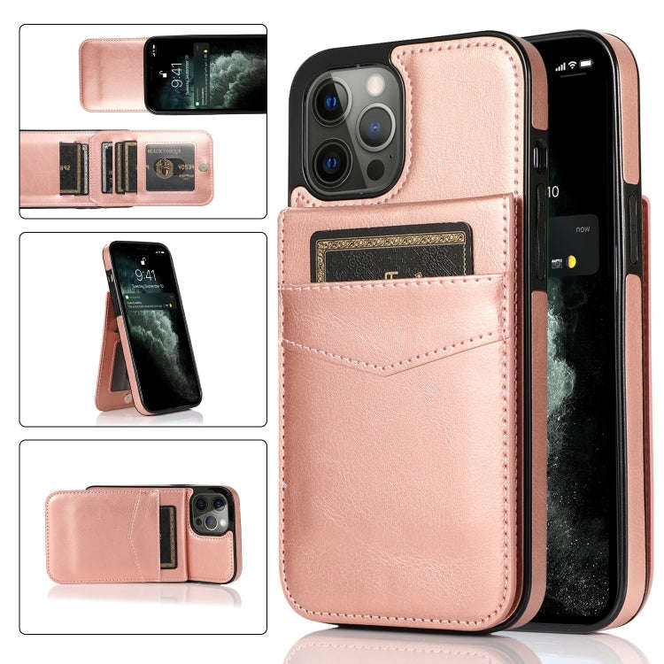 Solid Color PC + TPU Protective Case with Holder & Card Slots, For iPhone 11 Pro Max, For iPhone ...