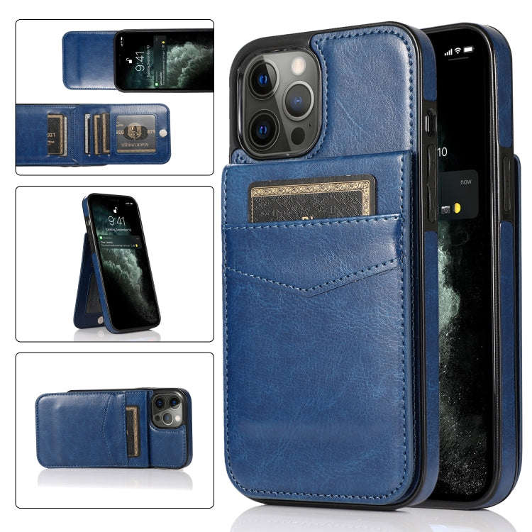 Solid Color PC + TPU Protective Case with Holder & Card Slots, For iPhone 11 Pro Max, For iPhone ...