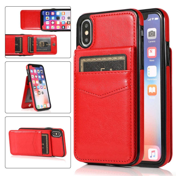 Solid Color PC + TPU Protective Case with Holder & Card Slots, For iPhone 6, For iPhone 6 Plus, F...
