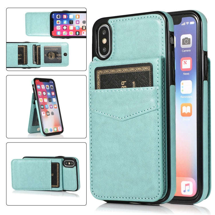 Solid Color PC + TPU Protective Case with Holder & Card Slots, For iPhone 6, For iPhone 6 Plus, F...