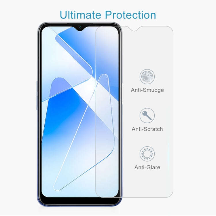 0.26mm 9H Surface Hardness 2.5D Explosion-proof Tempered Glass Non-full Screen Film, For OPPO A55...