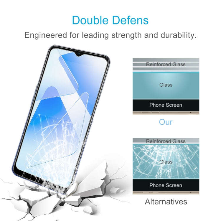 0.26mm 9H Surface Hardness 2.5D Explosion-proof Tempered Glass Non-full Screen Film, For OPPO A55...