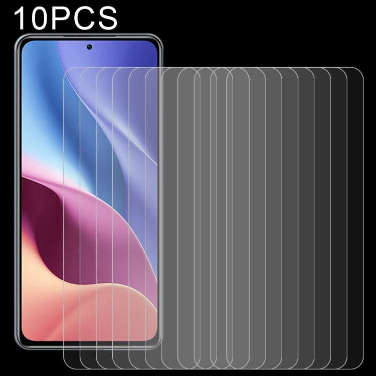 10 PCS 0.26mm 9H Surface Hardness 2.5D Explosion-proof Tempered Glass Non-full Screen Film, For X...