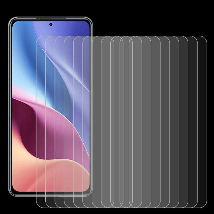 10 PCS 0.26mm 9H Surface Hardness 2.5D Explosion-proof Tempered Glass Non-full Screen Film, For X...