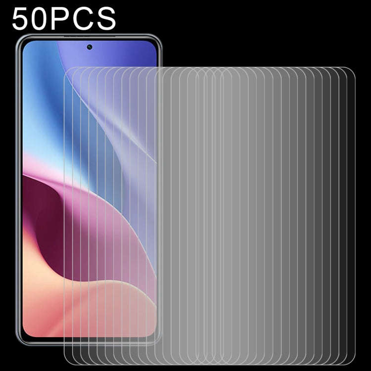 50 PCS 0.26mm 9H Surface Hardness 2.5D Explosion-proof Tempered Glass Non-full Screen Film, For X...