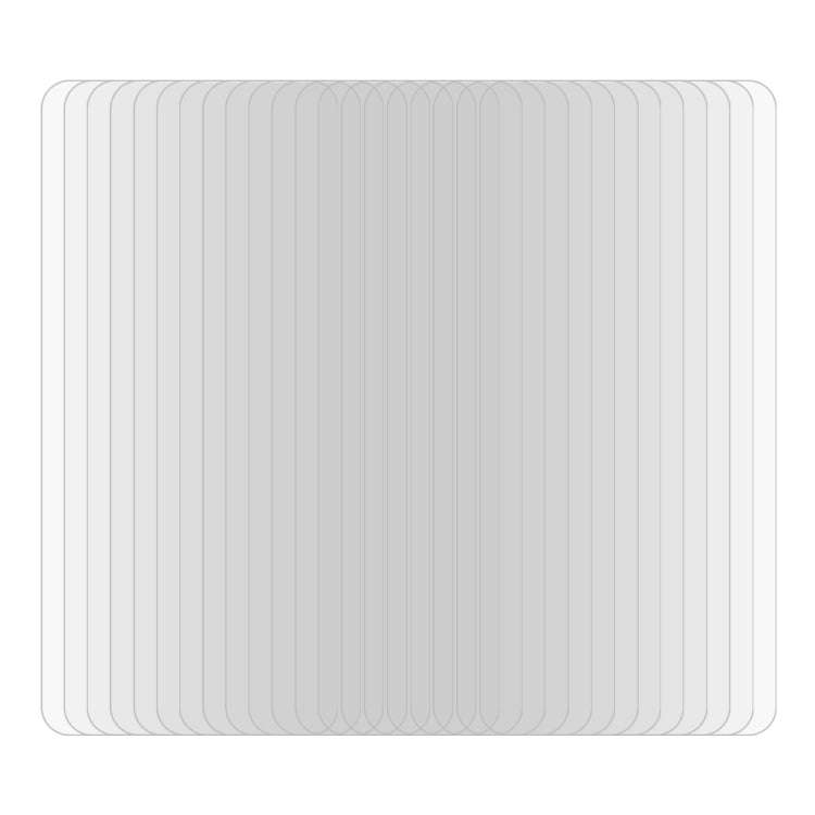 50 PCS 0.26mm 9H Surface Hardness 2.5D Explosion-proof Tempered Glass Non-full Screen Film, For X...