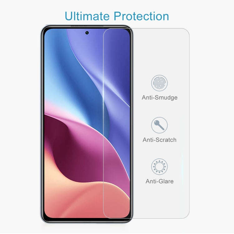 50 PCS 0.26mm 9H Surface Hardness 2.5D Explosion-proof Tempered Glass Non-full Screen Film, For X...