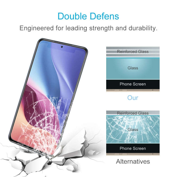 50 PCS 0.26mm 9H Surface Hardness 2.5D Explosion-proof Tempered Glass Non-full Screen Film, For X...