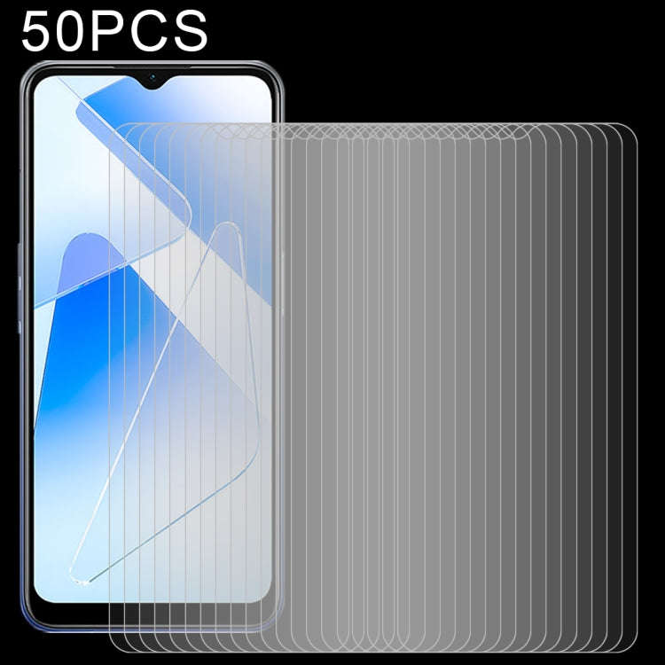 50 PCS 0.26mm 9H Surface Hardness 2.5D Explosion-proof Tempered Glass Non-full Screen Film, For X...