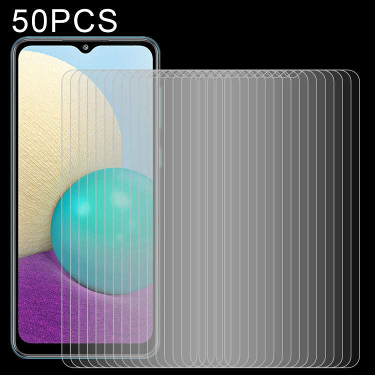 50 PCS 0.26mm 9H Surface Hardness 2.5D Explosion-proof Tempered Glass Non-full Screen Film, For X...