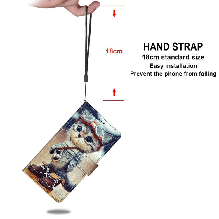 Coloured Drawing Cross Texture Horizontal Flip PU Leather Case with Holder & Card Slots & Wallet ...