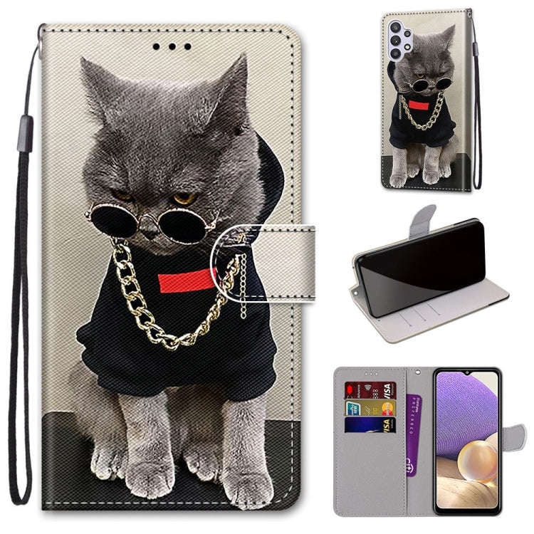 Coloured Drawing Cross Texture Horizontal Flip PU Leather Case with Holder & Card Slots & Wallet ...