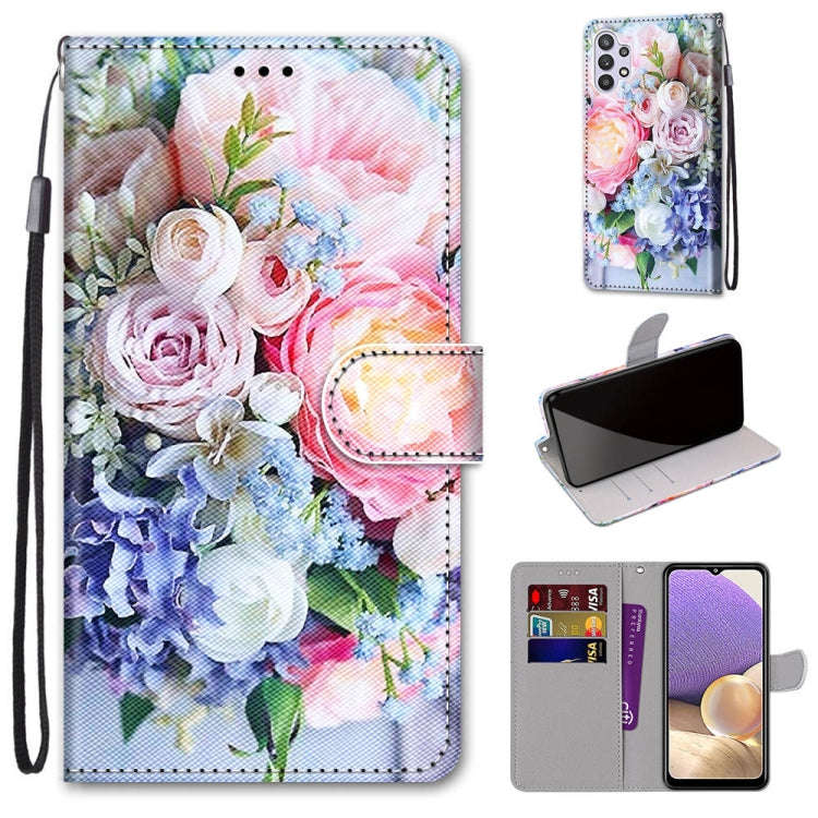 Coloured Drawing Cross Texture Horizontal Flip PU Leather Case with Holder & Card Slots & Wallet ...