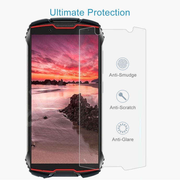 50 PCS 0.26mm 9H Surface Hardness 2.5D Explosion-proof Tempered Glass Non-full Screen Film, For C...