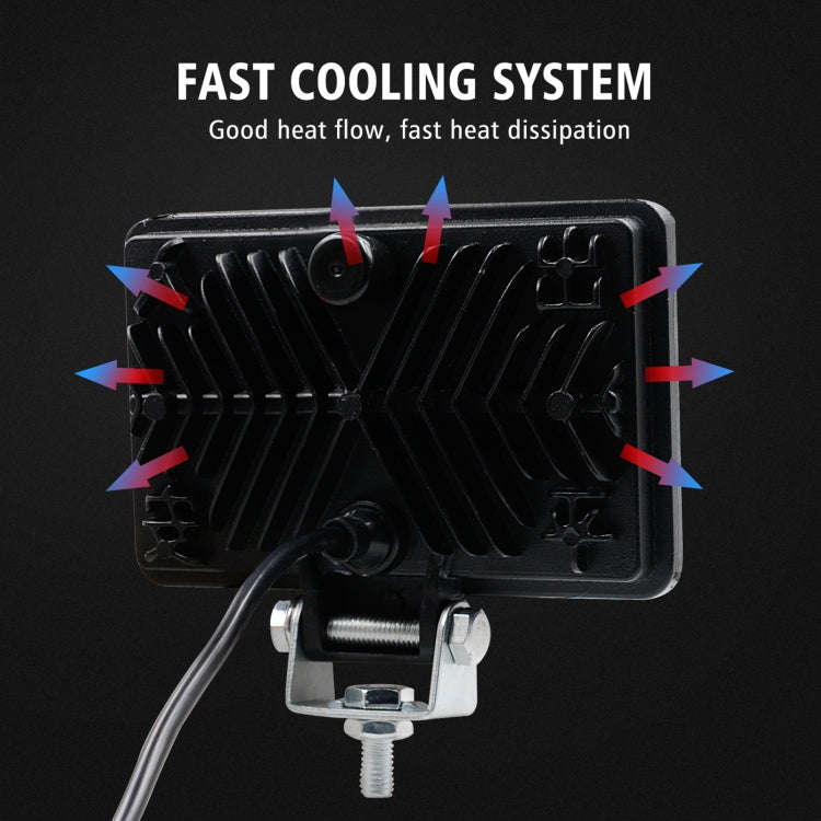 2 PCS WUPP CS-1243A1 Car 4 inch Square 20LEDs Highlight Work Light Modified Spotlight, CS-1243A1