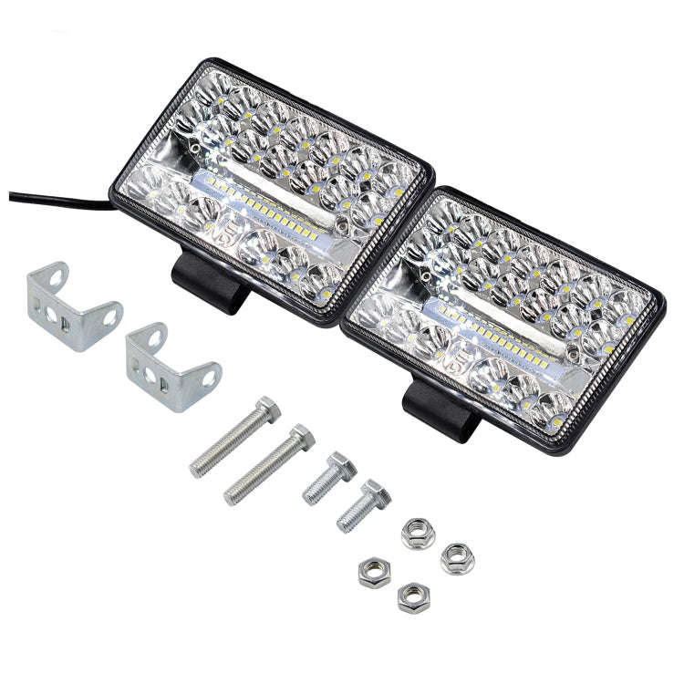 2 PCS WUPP CS-1243A1 Car 4 inch Square 20LEDs Highlight Work Light Modified Spotlight, CS-1243A1
