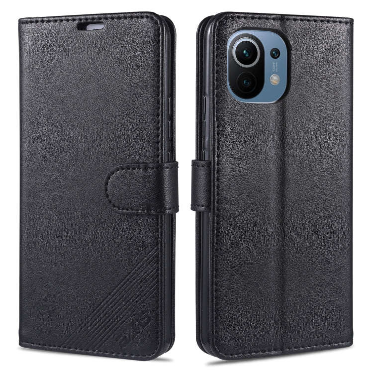 AZNS Magnetic Calf Texture Horizontal Flip Leather Case with Card Slots & Holder & Wallet, For OP...