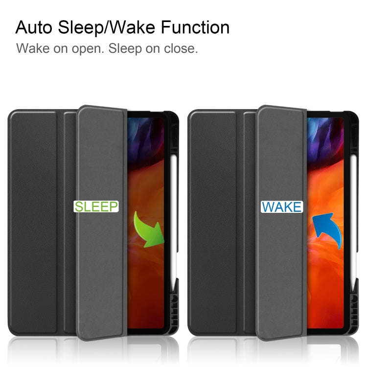 Horizontal Flip Honeycomb TPU + PU Leather Case with Three-folding Holder & Sleep / Wake-up Funct...