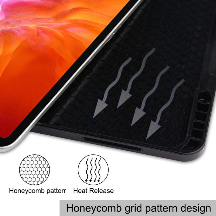Horizontal Flip Honeycomb TPU + PU Leather Case with Three-folding Holder & Sleep / Wake-up Funct...