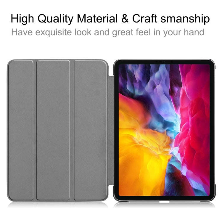 Custer Texture Horizontal Flip PU Leather Case with Three-folding Holder & Sleep / Wake-up Functi...