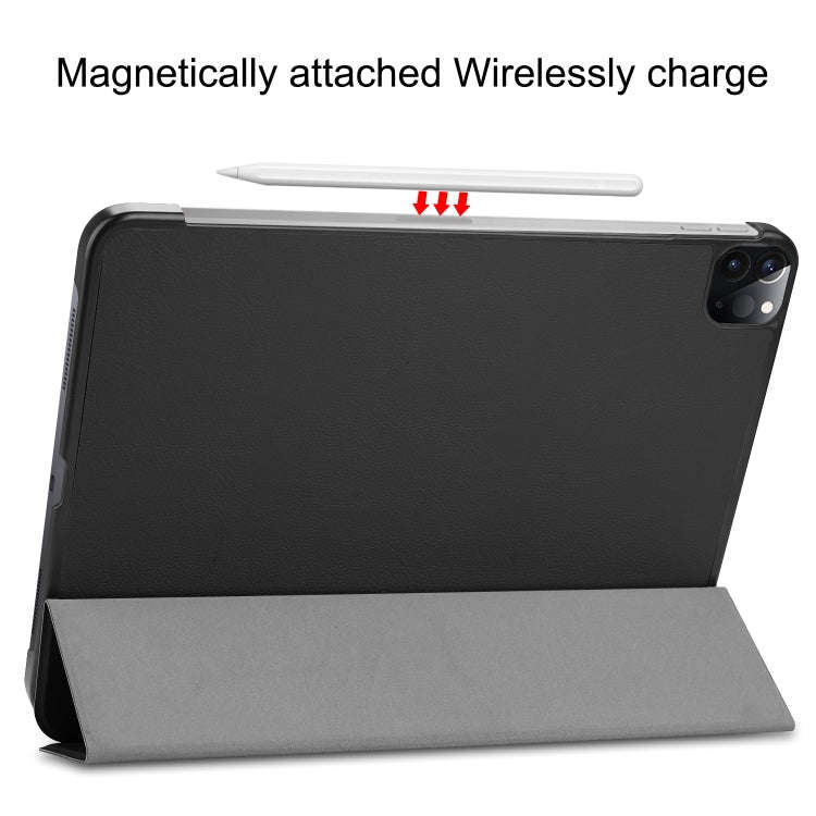 Custer Texture Horizontal Flip PU Leather Case with Three-folding Holder & Sleep / Wake-up Functi...