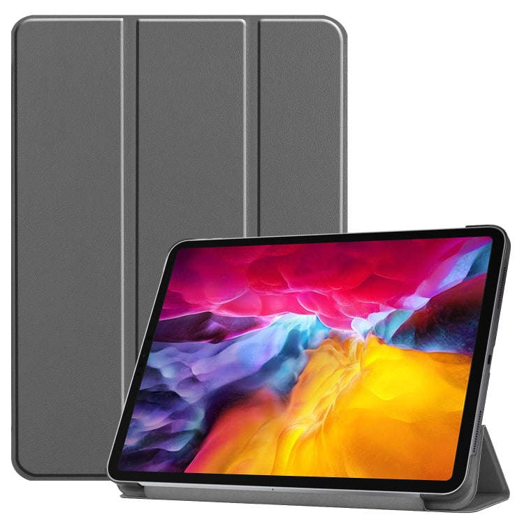 Custer Texture Horizontal Flip PU Leather Case with Three-folding Holder & Sleep / Wake-up Functi...