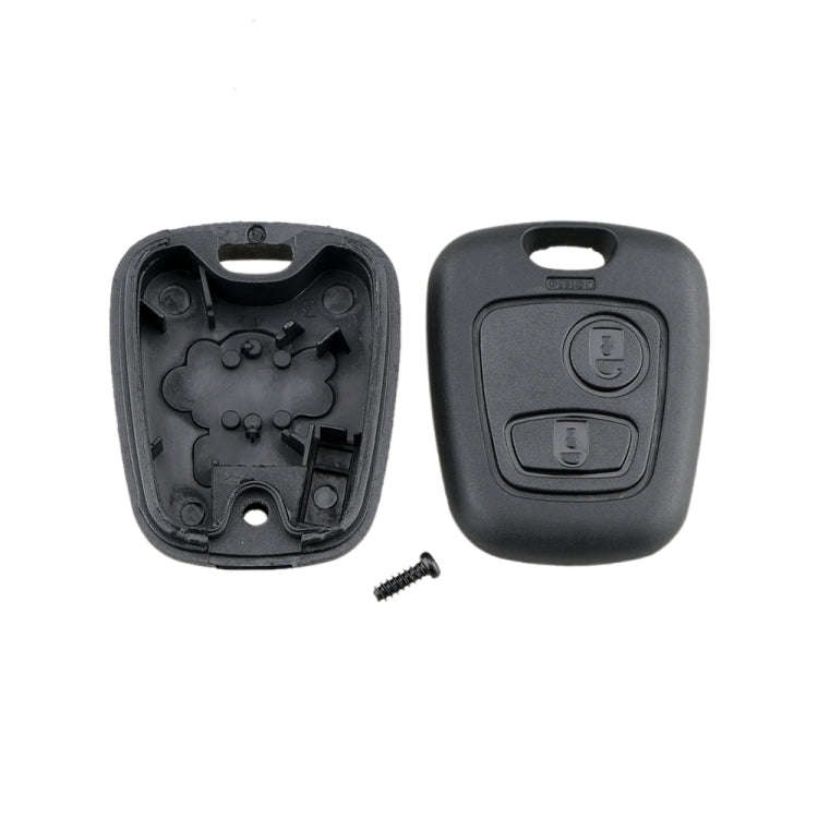 Car Key Case for Peugeot 2-button Straight Board with 206 Socket, without Blade, For Peugeot
