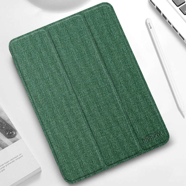 Mutural YASHI Series TPU + PU Cloth Pattern Texture Horizontal Flip Leather Case with Three-foldi...