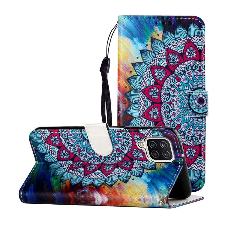 Oil Embossed Coloured Drawing Pattern Horizontal Flip PU Leather Case with Holder & Card Slots & ...