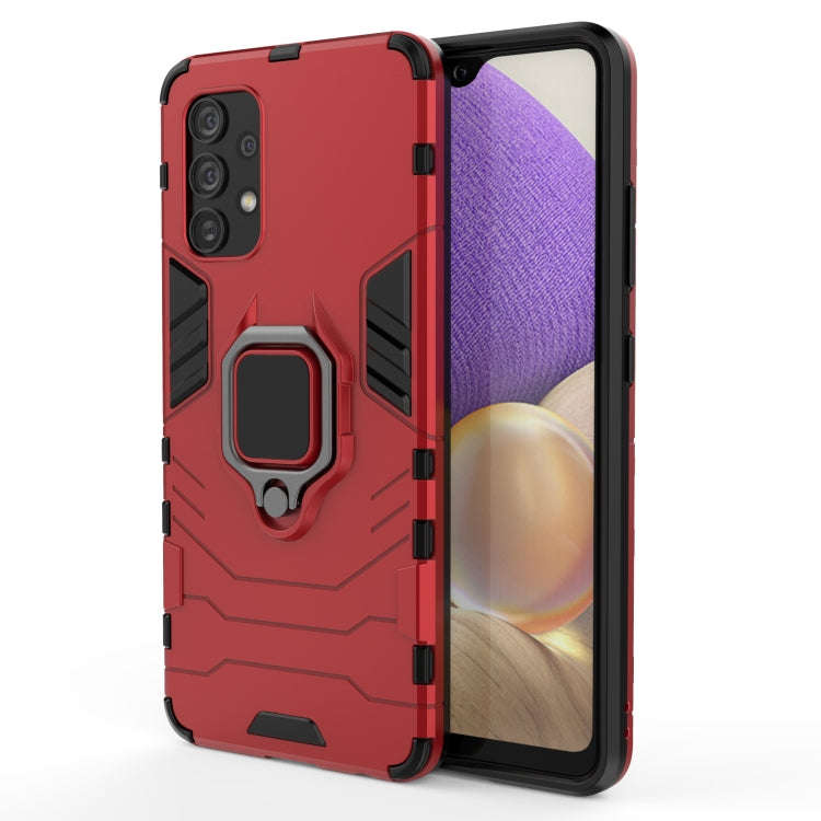 PC + TPU Shockproof Protective Case with Magnetic Ring Holder, For Samsung Galaxy A32 4G