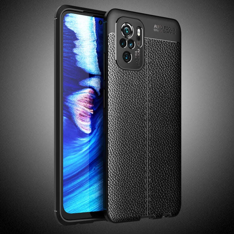Litchi Texture TPU Shockproof Case, For Xiaomi Redmi Note 10 4G / Note 10S