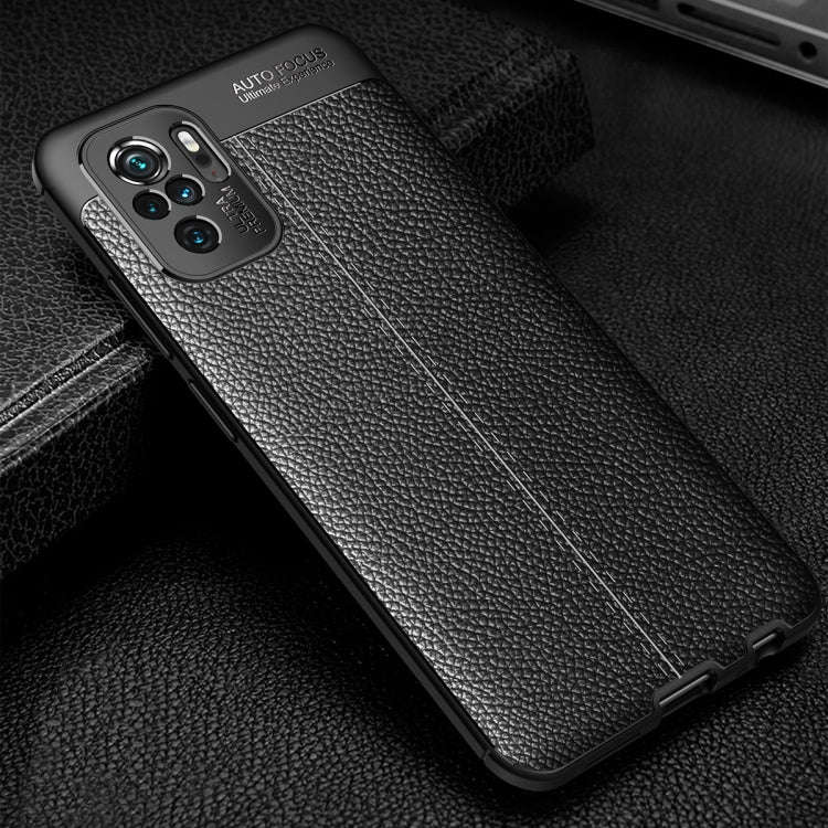 Litchi Texture TPU Shockproof Case, For Xiaomi Redmi Note 10 4G / Note 10S