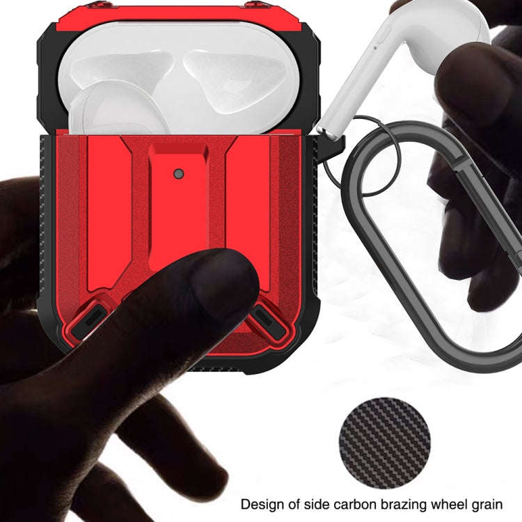 Wireless Earphones Shockproof King Kong Armor Silicone Protective Case, For AirPods 1/2