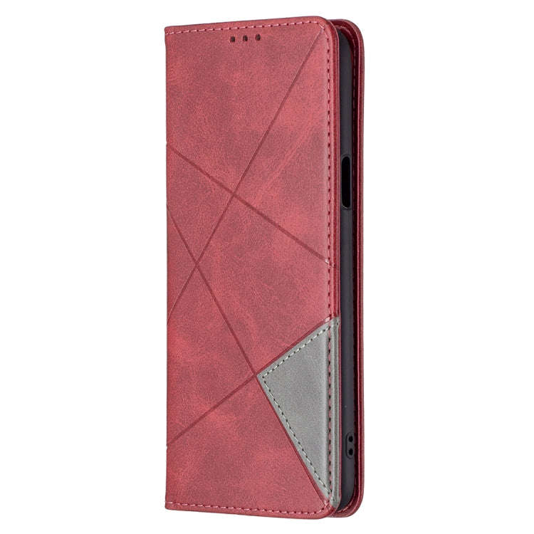 Rhombus Texture Horizontal Flip Magnetic Leather Case with Holder & Card Slots, For LG K42, For X...